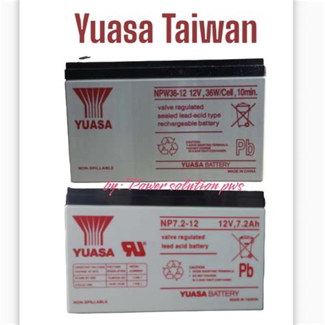 Jual Battery Batt Ups Yuasa Npw Ah Volt Aki Accu Baterai Ups