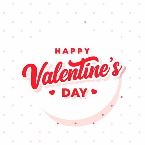 Premium Vector Happy Valentines Day Typography Vector Illustration