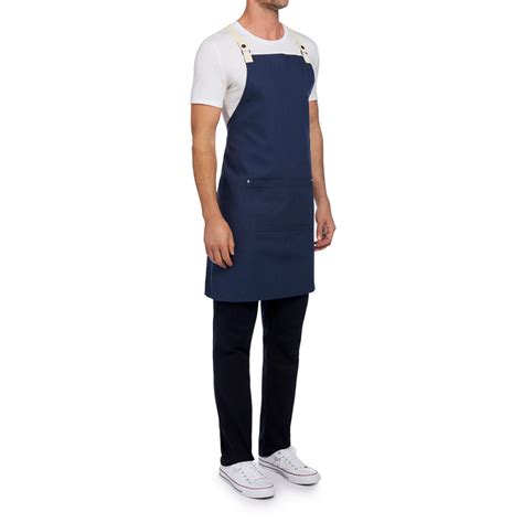 Chef Works Byron Cross Back Apron Navy Nnt Uniforms