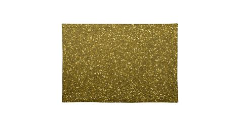 Gold Glitter Placemat Zazzle