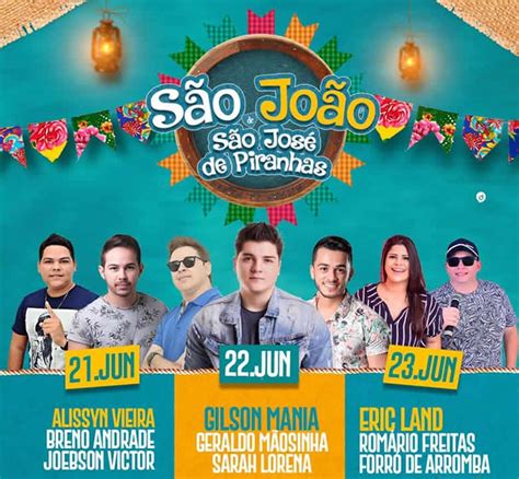 Divulgada a programação do São João 2019 da cidade de São José de