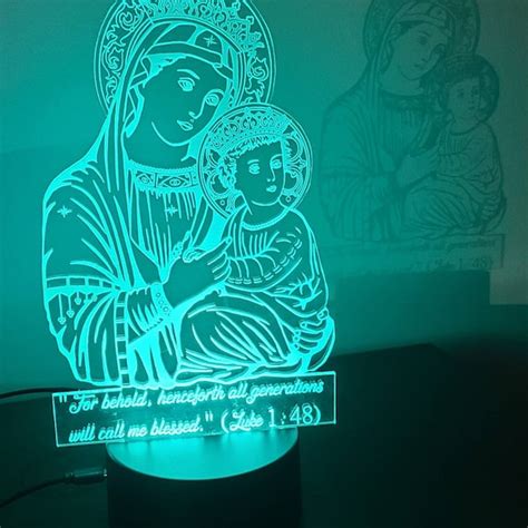 Catholic Night Light Etsy