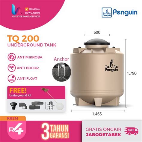 Jual NEW Penguin Tangki Air Tanam TQ 200 Tandon Pendam Toren Ground