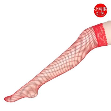 Porte Jarretelle Net Stockings Red En Maille Taille Haute Pour Femme Lingerie Lastique