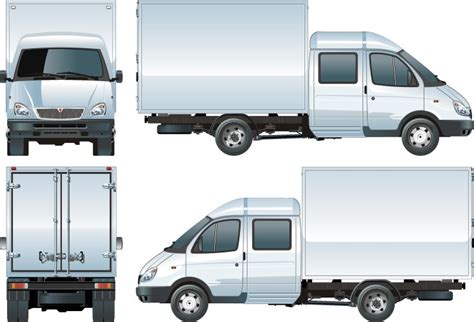 Fiat Doblo Cargo Delivery Van L Royalty Free Vector