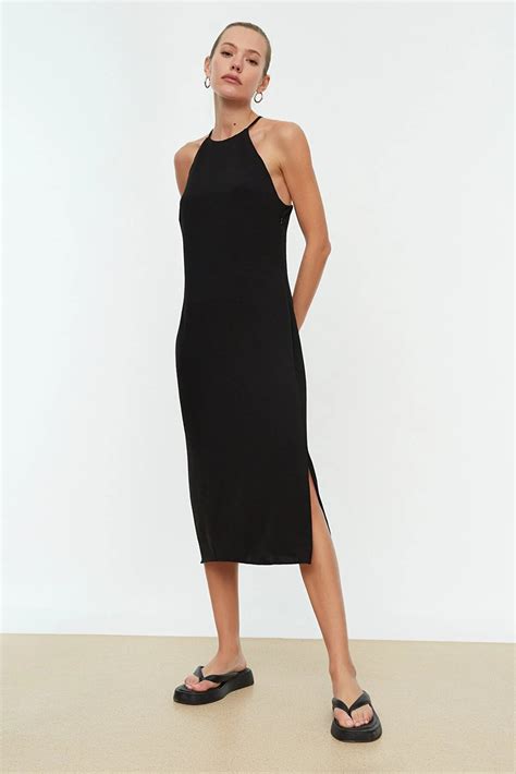 Black Halter Neck Dress – thethings.online