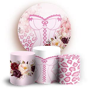 KIT Redondo e Trio Chá de lingerie Sublimado 3D Sublistamps Sublimação