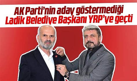 Samsun da AK Parti nin aday göstermediği Ladik Belediye Başkanı Topal