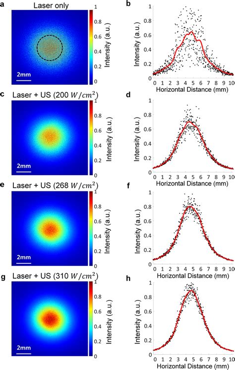 Measurement Of Light Intensity Distribution On The Tissue Mimicking