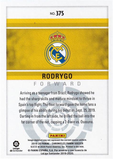 ミントモール Mint 浦和店 2019 20 Panini Chronicles Real Madrid Cf Rodrygo