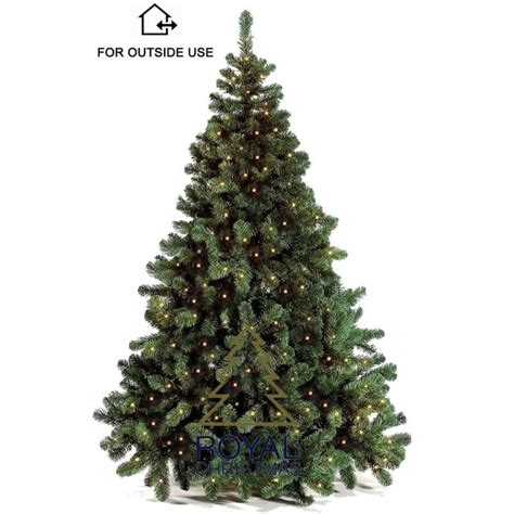 Rbol De Navidad Artificial Dakota Fuera Pvc Con Iluminacion Led