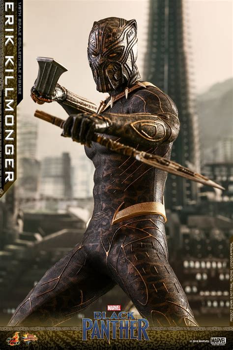 Hot Toys Marvel S Black Panther 1 6th Scale Erik Killmonger Figures