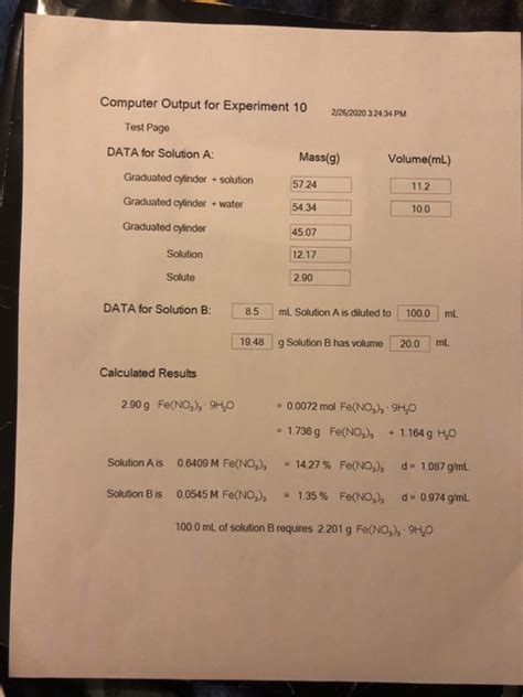 Solved Calculate The Number Of Moles Of Fe No H O Chegg