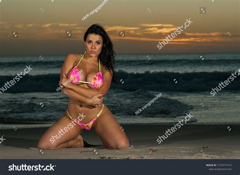 Sexy Beach Bikini Girl Posing Stock Photo Edit Now 1510771412