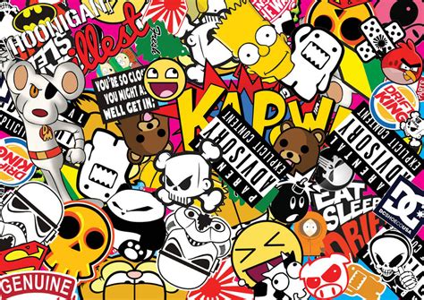 Sticker Bomb Wallpapers Man Made Hq Sticker Bomb Pictures 4k