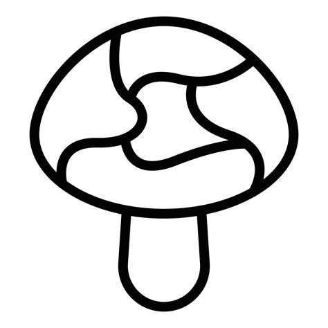 Morel mushroom icon outline vector. Food fungi 15097213 Vector Art at