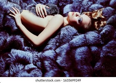Sexy Woman Fur Coat Nude Images Stock Photos Vectors Shutterstock