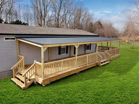 Prebuilt Mobile Home Decks Eshco Portable Structures