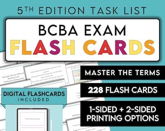 BCBA Exam Prep 5th Edition Task List Study Guide Book For Etsy