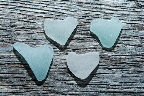 Sea Glass Heart Genuine Sea Glass Heart Art Nautical Jewelry Keepsake Romantic T Bulk Sea