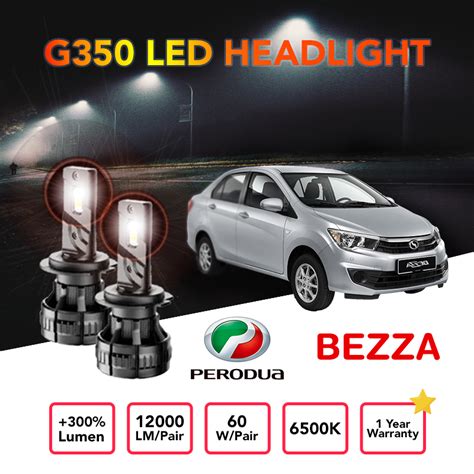 Perodua Bezza Pcs Year Warranty Car Led Headlight Bulb H H