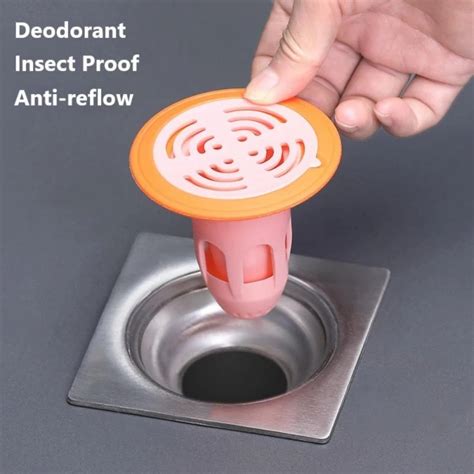 Silicone Floor Drain Cover Round Anti Odor Plug Kitchen Sink Filter