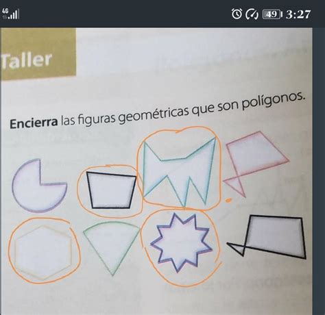 Taller1 Encierra Las Figuras Geométricas Que Son Polígonos Brainly Lat