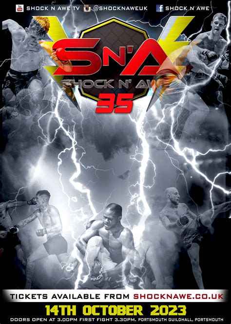 Shock N Awe 35 – October 14th 2023 - ShocknAwe MMA