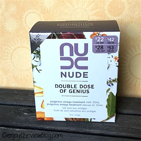 Product Review Nude Skincare Progenius Treatment Milk Rescue Oil Enjoy The View
