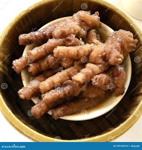 Dimsum Chicken Feet In Black Bean Sauce Stock Image Image Of Food