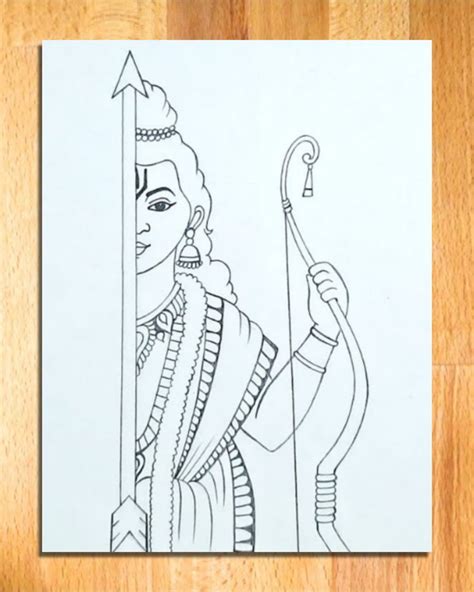 Lord Shree Ram Drawing For Ramnavmi Easy Lord Shree Ram Drawing For