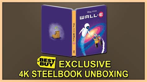 Wall E Best Buy Exclusive 4K 2D Blu Ray SteelBook Unboxing YouTube