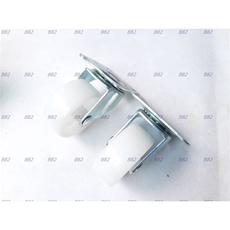 jual  roda caster   nylon nilon putih roda hidup etalase roda