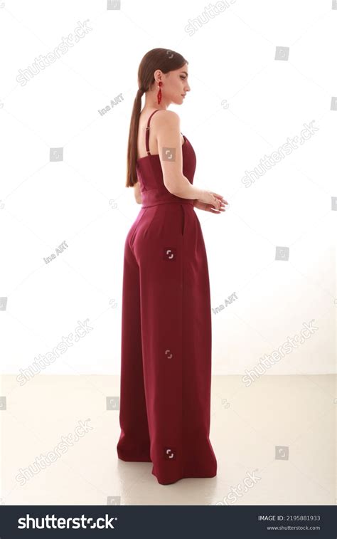 Full Length Side View Elegant Brunette Stock Photo Shutterstock