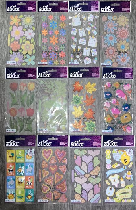 Bundle Of 262 EK Success Sticko Classic And Dimensional Sticker Packs