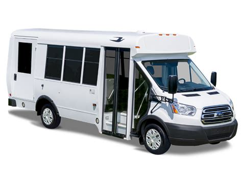 Micro Bird CTS-Series Ford Transit Shuttle Bus -Exterior Passenger ...