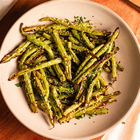 Air Fried Sesame Garlic Green Beans Avocado Skillet