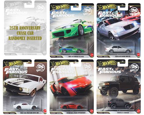 FAST FURIOUS 25TH ANNIVERSARY CASE OF 10 2026 1 64 BY HOT WHEELS HNW46 956N JVK Toys