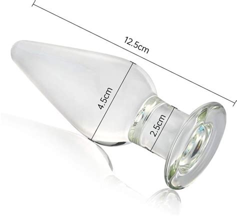 Plug Anal En Verre Conique Gode Anal En Cristal Godemichet Anal Jouets