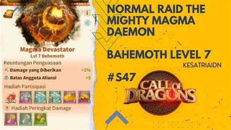 Call Of Dragon Mengalahkan Magma Daemon Mode Normal YouTube