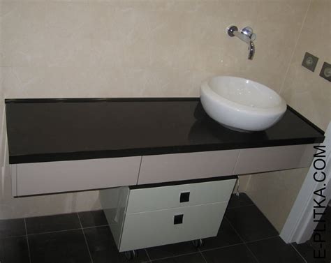 Мебель для ванной со столешницей и накладной раковиной | E-Plitka.com
