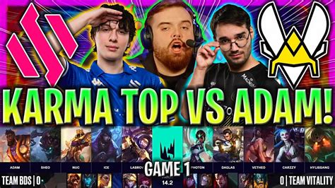 Sacan Karma Top Contra Adam Ibai Risas Bds Vs Vit Game 1 Lec