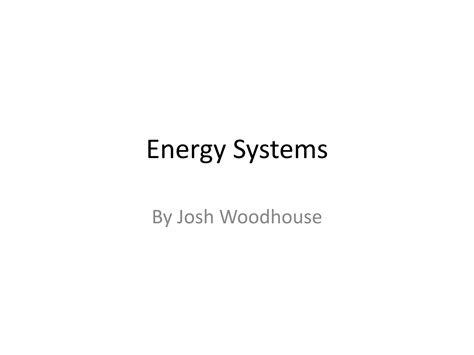 Energy Systems Ppt