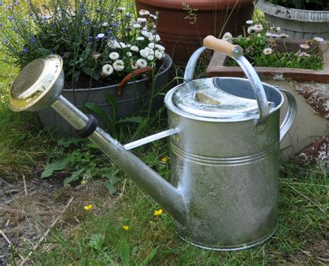 Giesskanne Liter Wasserkanne Zinkkanne Verzinkt Gie Kanne Metall Zink