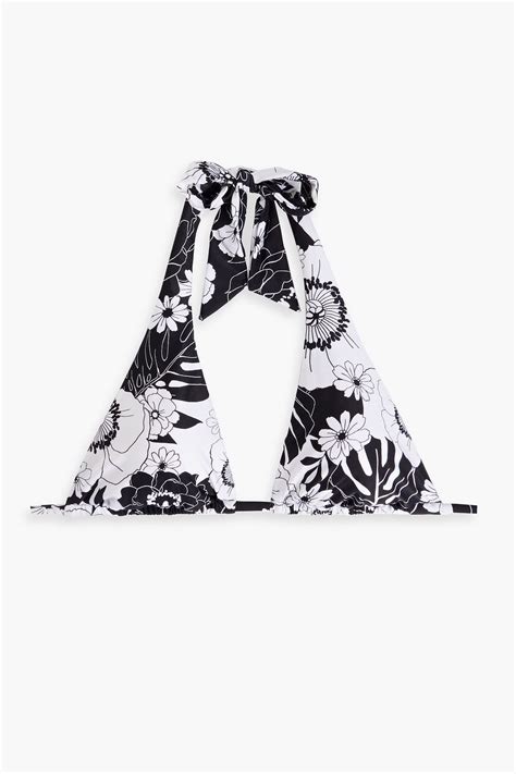 SEAFOLLY Summer Of Love Floral Print Triangle Bikini Top THE OUTNET