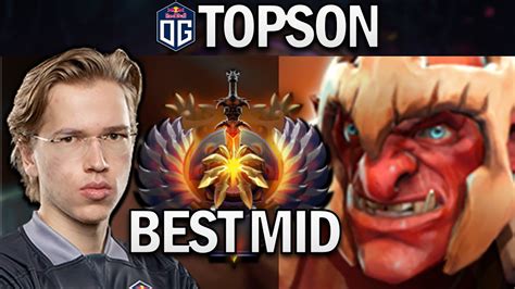 OG TOPSON TROLL WARLORD BEST MID DOTA 2 PRO GAMEPLAY YouTube