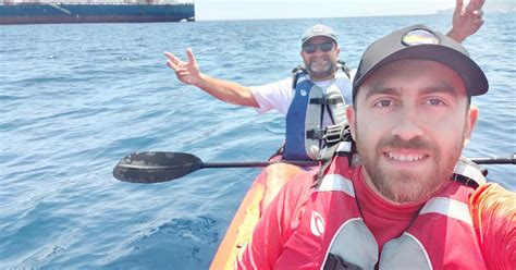 On Our First Day We Fell Into The Sea Kayak Duo Plan 72 Kilometre