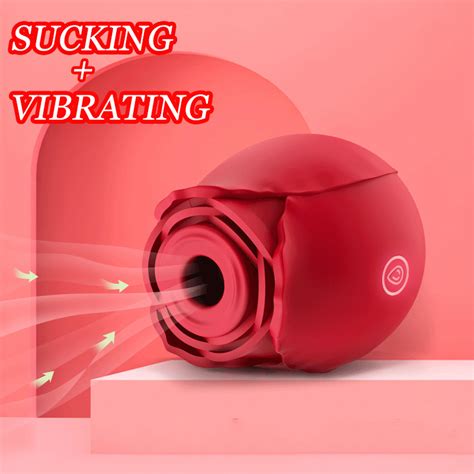 Silicone Sucking Rose Vibrator Rose Shaped Speed Vibrating Sex Toy Rose Vibrator And Sex Toy