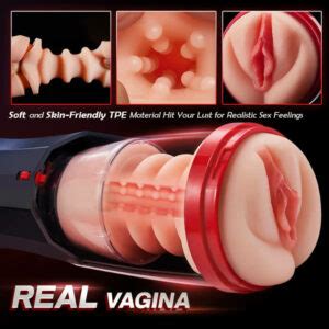 Real Thrust Realistic Vagina Thrusting Vibrating BJ Machine PAPLISS