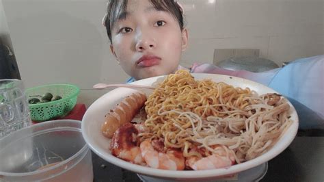 Mukbang Mì Trộn Siêu Cay Youtube